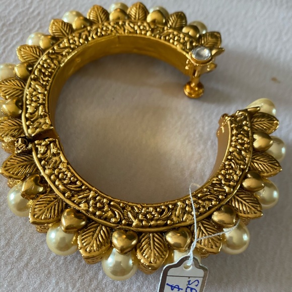 Gold & cultured pearl bracelet - Picture 7 of 14